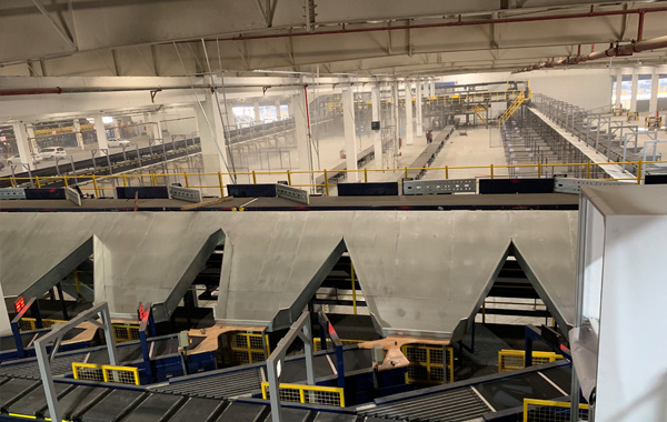 Ring cross strip sorter_Express Logistics sorting equipment supplier_Taicang STian Automation Equipment Co., Ltd.